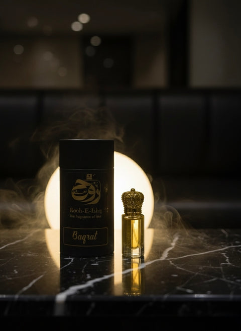 Bagrat Royal Attar – Pure Luxury Oil | Addictive Burnt Sugar & Mineral Amber | DeepSense Media Signature Collection