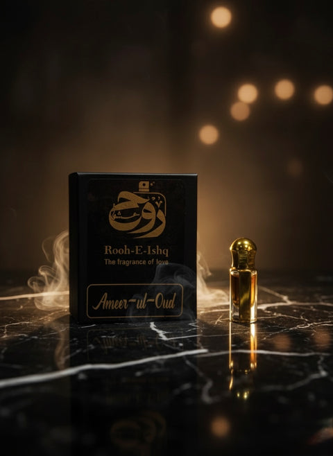 Ameer-ul-Oud Ittar – Premium Unisex Attar with Pure Oud, Musk & Amber, Long-Lasting Oriental Fragrance