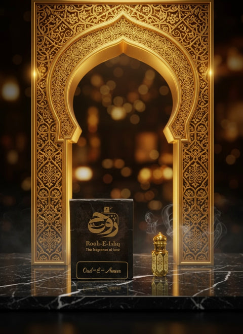 Ameer-ul-Oud Ittar – Premium Unisex Attar with Pure Oud, Musk & Amber, Long-Lasting Oriental Fragrance