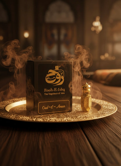Ameer-ul-Oud Ittar – Premium Unisex Attar with Pure Oud, Musk & Amber, Long-Lasting Oriental Fragrance