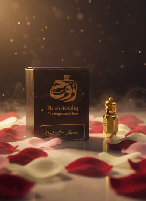 Ameer-ul-Oud Ittar – Premium Unisex Attar with Pure Oud, Musk & Amber, Long-Lasting Oriental Fragrance