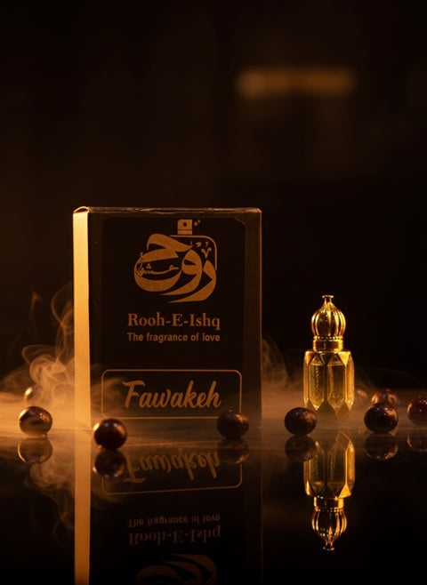 Fawakeh Intense – Tropical Fruit Cocktail Perfume Oil (Ittar) | Sweet Mango, Peach & Passionfruit Blend |  Alcohol-Free Long-Lasting Scent